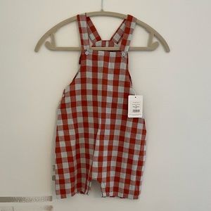 Fin and Vince gingham coverall size 2 3 brand new